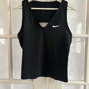 Nike Black Sleeveless crop workout Top